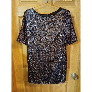 RACHEL Rachel Roy Sequin Dress in Purple